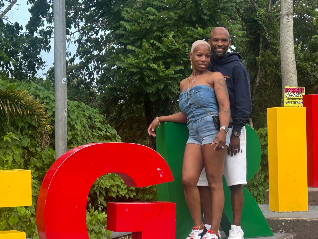 Guests celebrating in Jamaica
